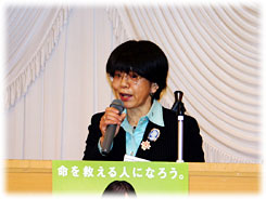 佐野市女性防火クラブ　葛貫会長